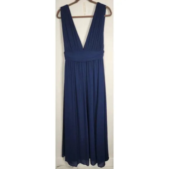 Lulu's Heavenly Hues Navy Blue Maxi Dress - size large - Picture 3 of 8